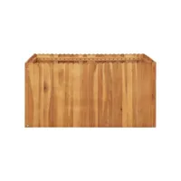 lit surélevé de jardin 100x100x50 cm bois massif d'acacia