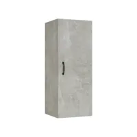 armoire suspendue gris béton 34,5x34x90 cm bois d'ingénierie