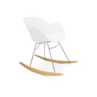 rocking chair "knebel" kokoon - blanc