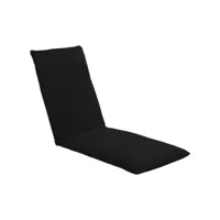transat chaise longue bain de soleil lit de jardin terrasse meuble d'extérieur pliable tissu oxford noir helloshop26 02_0012890