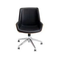chaise de bureau rouven noire kare design