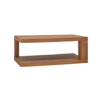 table basse table de salon  bout de canapé 90x50x35 cm bois de teck solide meuble pro frco65915