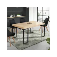table console extensible toronto 6 personnes 140 cm design industriel