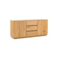 gabin - buffet 3 tiroirs 2 portes en bois couleur chêne gabin-sachasb01