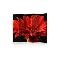 paravent 5 volets - red gerbera flower ii [room dividers] a1-paraventtc2021