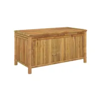 coffre boîte meuble de jardin rangement 110 x 52 x 55 cm bambou helloshop26 02_0012999