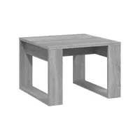 vidaxl table d'appoint sonoma gris 50x50x35 cm bois d'ingénierie