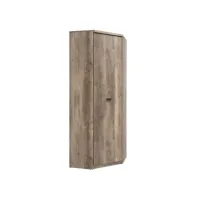 armoire d'angle 1 porte abel bois et gris