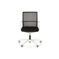 chaise de bureau chaise bureau move-tec net 3d tissu maille blanc noir hjh office