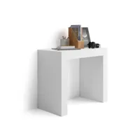 mobili fiver, table console extensible angelica, frêne blanc, made in italy