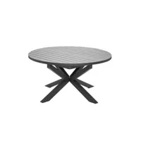table ronde extensible 8 à 10 personnes en aluminium palma