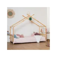 lit cabane pour enfant 190x90cm en bois gaspard