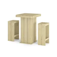meubles de bar de jardin 3 pièces bois de pin imprégné helloshop26 02_0014514