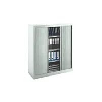 armoires à rideaux eco-conçue classiques gris h 136 x l 120