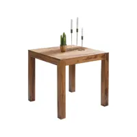 finebuy table à manger bois massif table de cuisine design sheesham  table de salle à manger style maison de campagne table en bois meubles en bois naturel salle à manger meubles