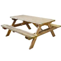 table pique-nique en bois robuste b_0100492
