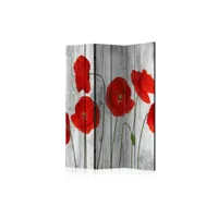 paravent 3 volets - tale of red poppies [room dividers] a1-paraventtc1613