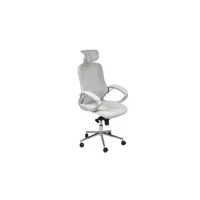 fauteuil de bureau gris - tweet - l 66,5 x l 54 x h 125 cm - neuf