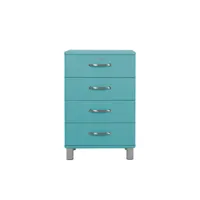 malibu - petit meuble de rangement vintage l60cm - couleur - turquoise