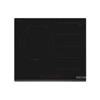 bosch - table de cuisson induction 60cm 3 feux 7400w noir  pxj631hc1e -