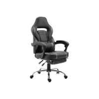 fauteuil de bureau gamer noir et gris link