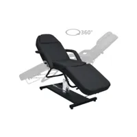 table de massage noir 180x62x(87-112) cm -asaf72002 meuble pro