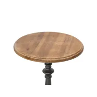 console/table d'appoint bois de sapin massif 40x64 cm marron