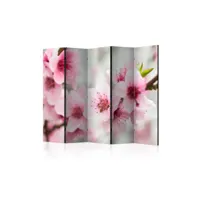 paravent 5 volets - spring, blooming tree - pink flowers ii [room dividers] a1-paraventtc0889