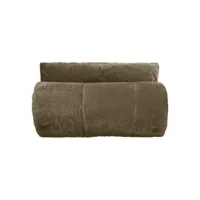 couvre lit velours matelassé moki toutes dimensions vent du sud - moki olive - 240 x 260 cm pour lit king size