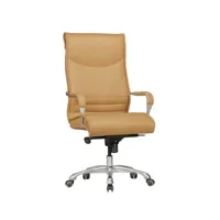 finebuy chaise de bureau fauteuil de direction pivotant avec accoudoirs  chaise tournante - cuir synthétique - réglable en hauteur - dossier ergonomique - capacité de charge 150 kg