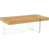 table basse taormina - 120 x 60 x 40 cm - finition chêne