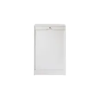 classeur double à rideau blanc taille m - klass - l 70 x l 44 x h 109 cm - neuf