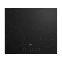 beko - table de cuisson à induction 60cm 4 foyers 7200w noir  hii64200mt - ubd-hii64200mt