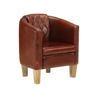 fauteuil repose moderne, fauteuil cabriolet marron cuir véritable deco12996 best00005230959-vd-confoma-fauteuil-m07-1003
