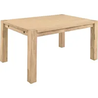 table extensible en chêne massif blanchi ritza 140 à 190 cm