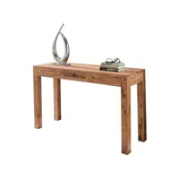 finebuy table console entrées bois massif 120 x 70 x 40 cm console  table console meubles avec tiroir - capacité de charge maximale: 50 kg - table de bureau design table de couloir