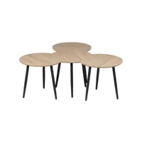 faast - tables gigognes modulables aspect bois