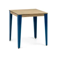 table salle à manger lunds  59x59x75cm  bleu-vieilli. box furniture ccvl595975 az-ev