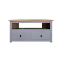 armoire hifi - meuble tv d'angle gris 93x49x49cm pin solide assortiment panama moderne 64056 best00001799439-vd-confoma-tv-m05-3266
