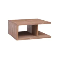 table basse 70x70x30 cm bois de teck massif
