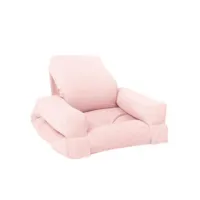 fauteuil futon standard convertible mini hippo couleur rose 20100996656