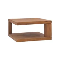 table basse 65x65x33 cm bois de teck solide