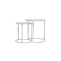 light & living table d'appoint duarte - nickel - ø50cm 6724919