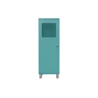 malibu - colonne de rangement vintage h143cm - couleur - turquoise