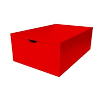 cube de rangement bois 75x50 cm + tiroir  rouge cube75t-red