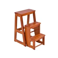 tabouret de chaise pliante échelle de 3 niveaux tabouret escalier en bois multifonctionnel helloshop26 20_0001229