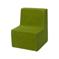 chaise fauteuil pouf pour chambre d enfant, jeu confort repos vert 242003