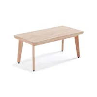 nordic - table basse relevable bois clair l120
