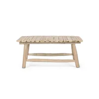 soyer - table basse en bois de teck nature