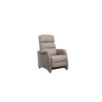fauteuil de relaxation mastic - softy - l 78 x l 90-155 x h 107-84 cm - neuf